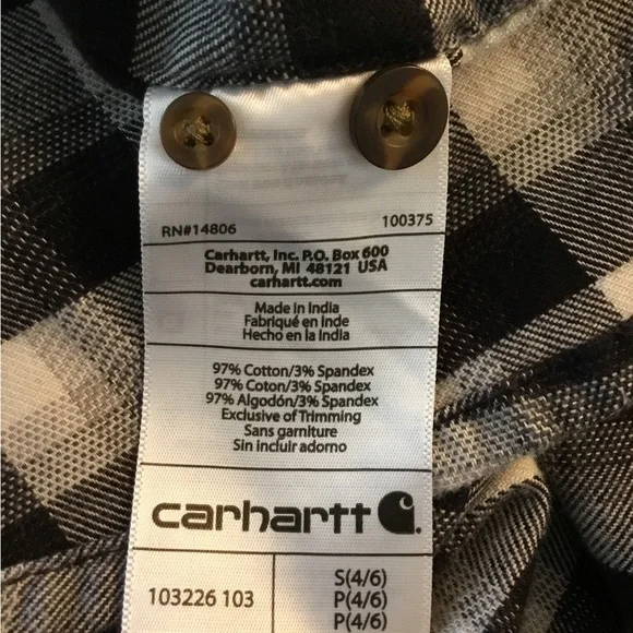 Carhartt Flannel Loose Fit Button Down - Picture 7 of 8